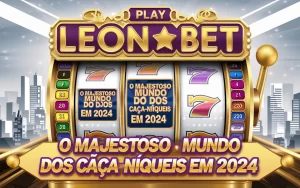 on image text 'Play Leon Bet: O Majestoso Mundo dos Caça-Níqueis em 2024'