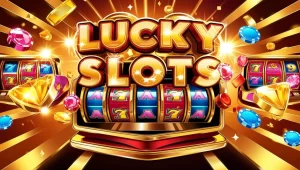 on image text 'LUCKY SLOTS'