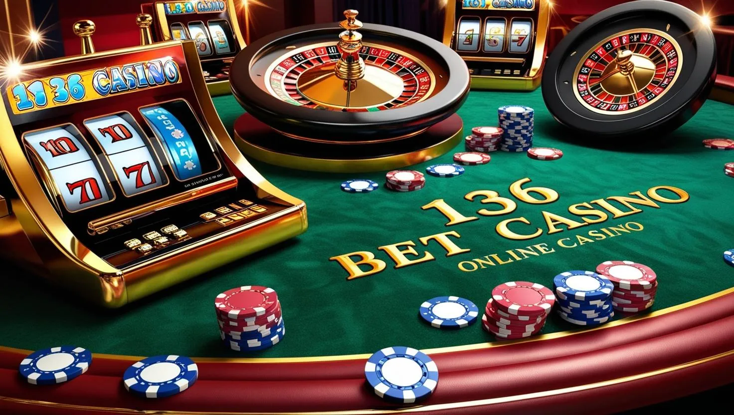 on image text '136 BET CASINO'